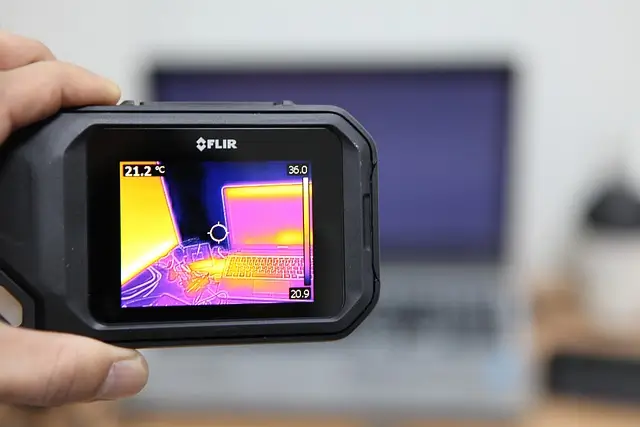 Picture of a thermal imaging camera